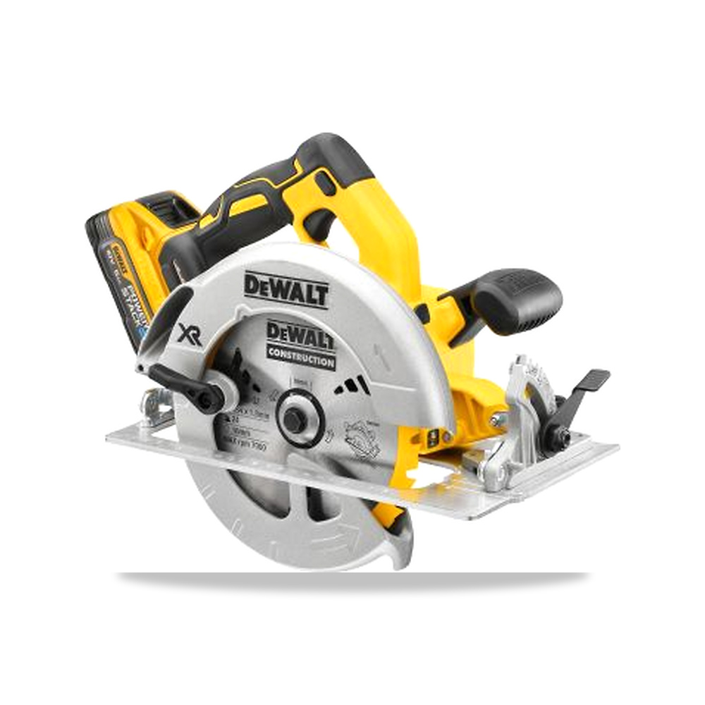 صورة منتج منشار دائري كهربائي منشار قطع بدون فحمات (Brushless) 184 مم 18 فولت 5 أمبير ساعة DeWALT موديل DCS570H2T-QW - كود الصنف reemco-2027-0268276 - ماركة يباع من خلال reemco - توريد وتصوير حصري لشركة ريمكو القابضة السعودية