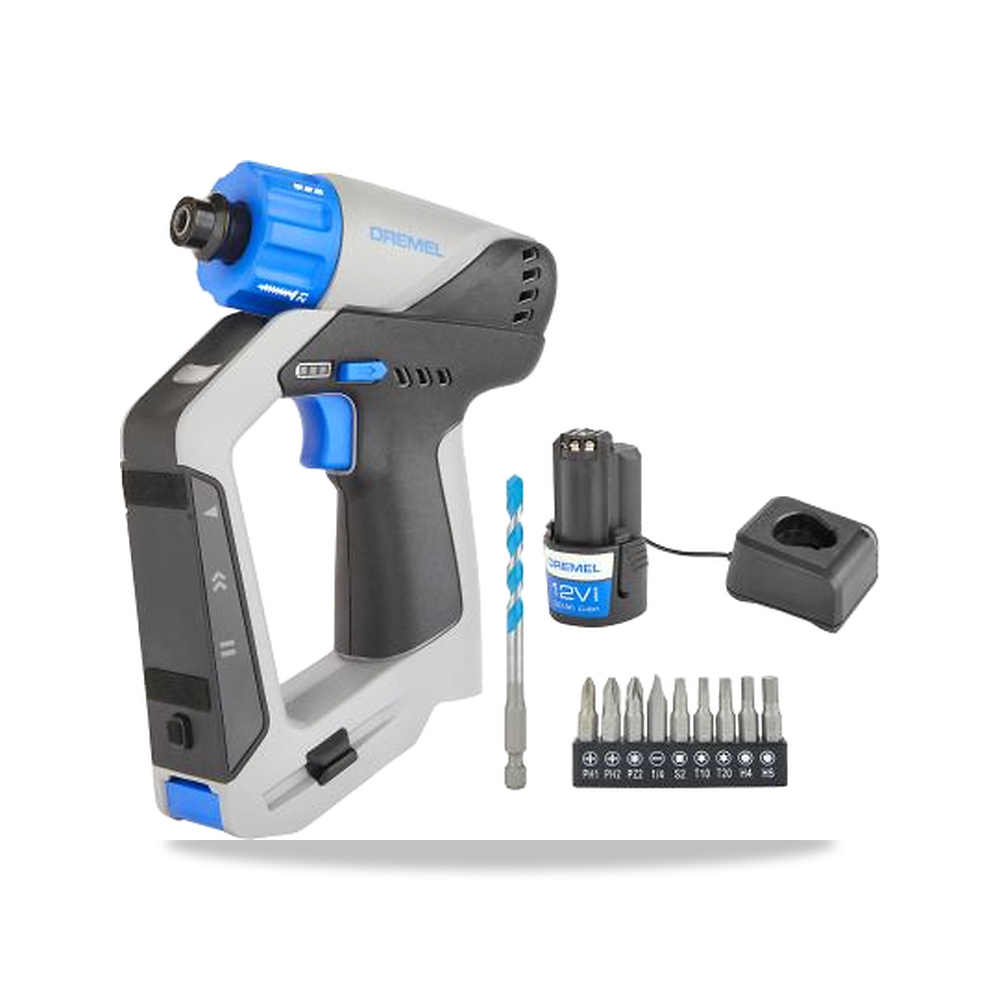 صورة منتج مثقاب دريل لاسلكي بدون فحمات (Brushless) 12 فولت 4 بوصة Dremel موديل DD12V-S1 – سعة البطارية 1.3Ah – 1/4 بوصة - كود الصنف reemco-2027-0269902 - ماركة يباع من خلال reemco - توريد وتصوير حصري لشركة ريمكو القابضة السعودية
