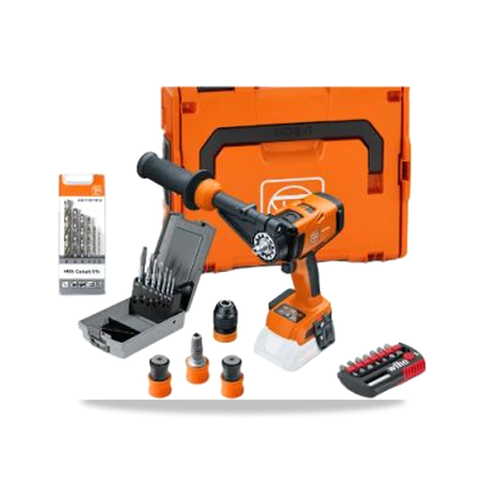 صورة منتج مثقاب دريل لاسلكي بدون فحمات (Brushless) 18 فولت FEIN موديل 71161564000 – سعة البطارية 4Ah - كود الصنف reemco-2027-0274810 - ماركة يباع من خلال reemco - توريد وتصوير حصري لشركة ريمكو القابضة السعودية