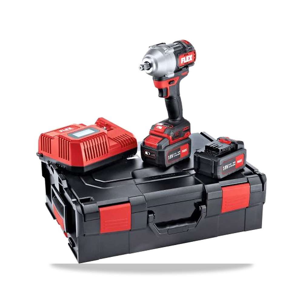 صورة منتج مفتاح ربط صدمي (Impact Wrench) لاسلكي قابل لإعادة الشحن 18 فولت 8 أمبير ساعة 2 بوصة Flex موديل 530233 - كود الصنف reemco-2027-0297830 - ماركة يباع من خلال reemco - توريد وتصوير حصري لشركة ريمكو القابضة السعودية