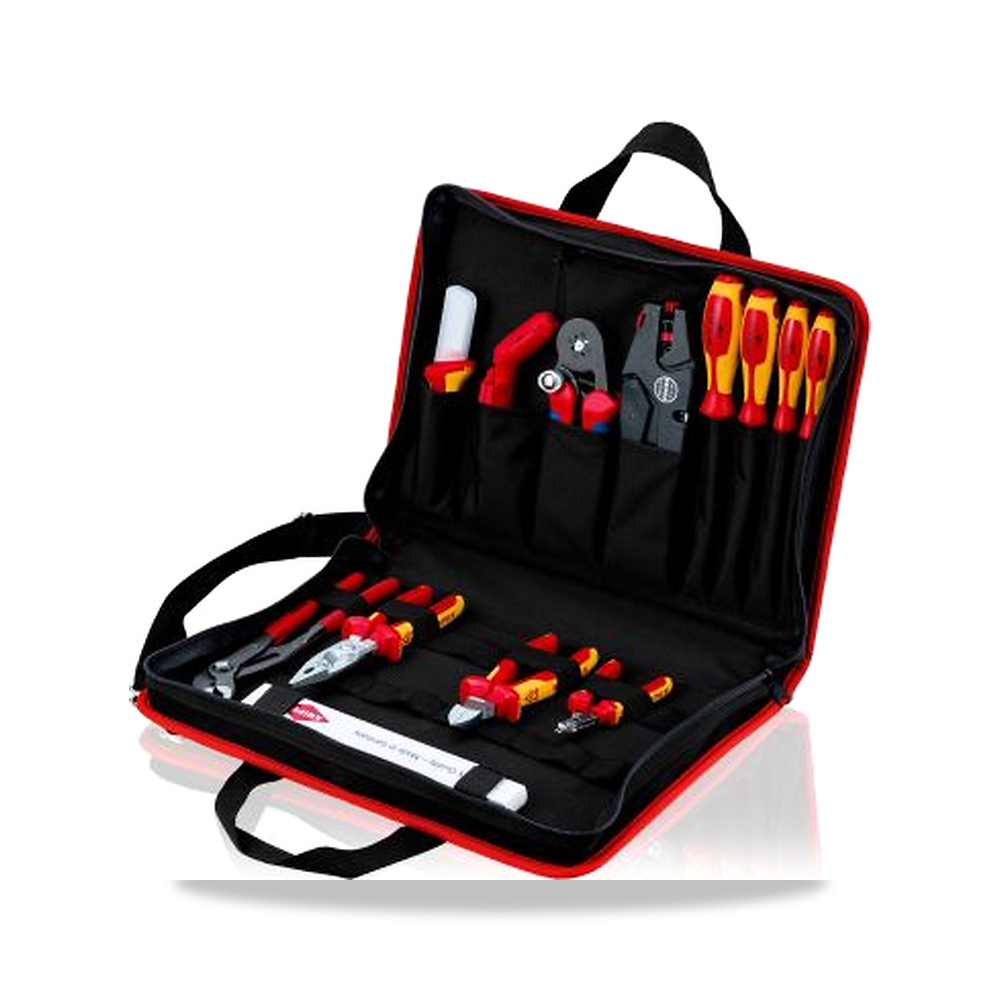 صورة منتج حقيبة وصندوق حفظ عدد 290 مم 410 مم 60 مم Knipex موديل 00 21 11 – نوع الخامة Polyester - كود الصنف reemco-2027-0310448 - ماركة يباع من خلال reemco - توريد وتصوير حصري لشركة ريمكو القابضة السعودية