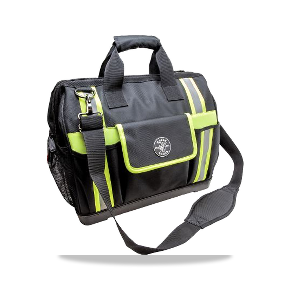 صورة منتج حقيبة وصندوق حفظ عدد 17.5 بوصة 1 بوصة 16 بوصة Klein Tools موديل 55598 – نوع الخامة 1680D Ballistic Weave - كود الصنف reemco-2027-0311445 - ماركة يباع من خلال reemco - توريد وتصوير حصري لشركة ريمكو القابضة السعودية