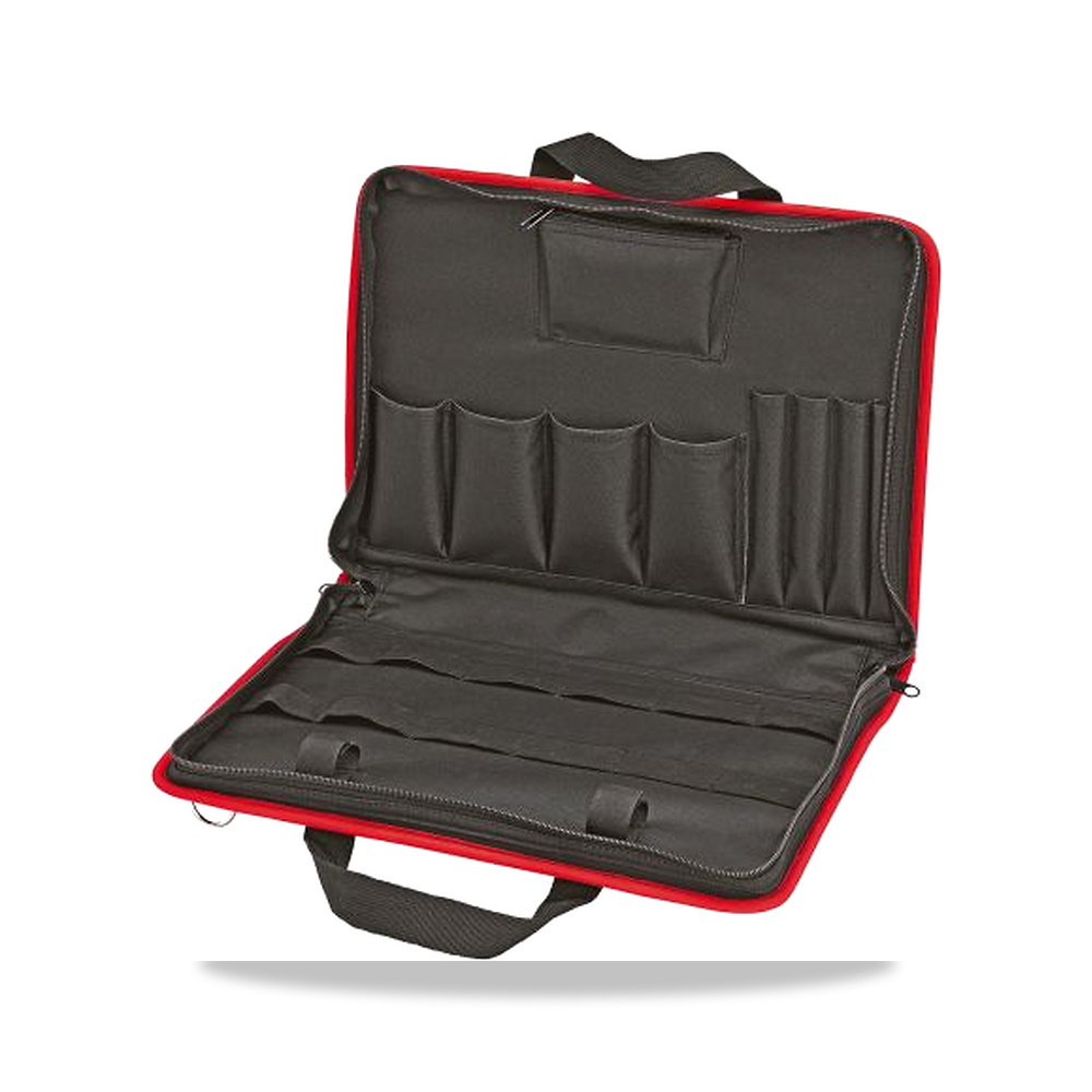 صورة منتج حقيبة وصندوق حفظ عدد 290 مم 410 مم 60 مم Knipex موديل 00 21 11 LE – نوع الخامة Fabric, Polyester - كود الصنف reemco-2027-0314061 - ماركة يباع من خلال reemco - توريد وتصوير حصري لشركة ريمكو القابضة السعودية