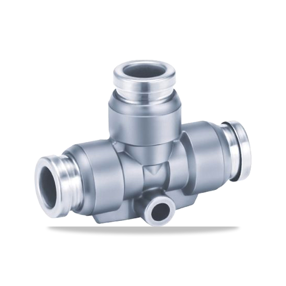 صورة منتج وصلة هواء نيوماتيك سريعة قسام حرف T أنبوب 6 مم SMC موديل KQB2T06-00 – نوع الخامة Nickel Plated Brass – التشطيب السطحي Nickel Plated - كود الصنف reemco-2027-0355168 - ماركة يباع من خلال reemco - توريد وتصوير حصري لشركة ريمكو القابضة السعودية