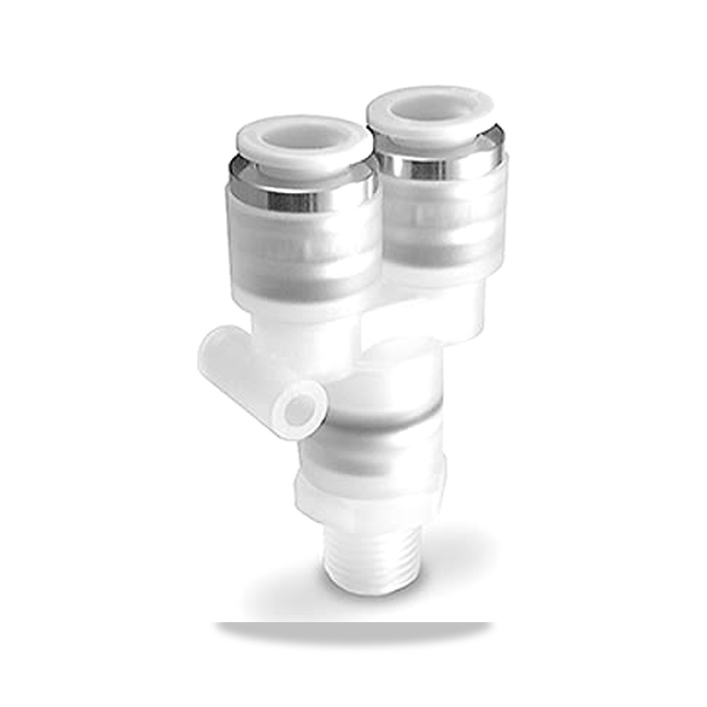 صورة منتج وصلة هواء نيوماتيك سريعة بولي بروبيلين 12 مم SMC موديل KPU12-00 – نوع الخامة Polypropylene Resin – 20.9 مم - كود الصنف reemco-2027-0357057 - ماركة يباع من خلال reemco - توريد وتصوير حصري لشركة ريمكو القابضة السعودية
