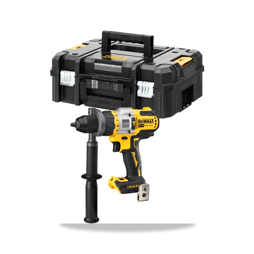 صورة منتج مثقاب دريل دقاق لاسلكي بدون فحمات (Brushless) 18 فولت 1.3 كيلو واط 13 مم DeWALT موديل DCD999NT-XJ - كود الصنف reemco-2027-0373860 - ماركة يباع من خلال reemco - توريد وتصوير حصري لشركة ريمكو القابضة السعودية