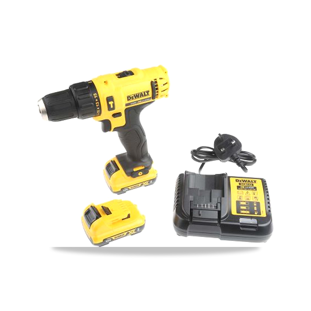 صورة منتج مثقاب دريل دقاق لاسلكي بدون فحمات (Brushless) 12 فولت 180 واط 10 مم 10.8 فولت 2 أمبير ساعة DeWALT موديل DCD716D2-GB - كود الصنف reemco-2027-0374137 - ماركة يباع من خلال reemco - توريد وتصوير حصري لشركة ريمكو القابضة السعودية