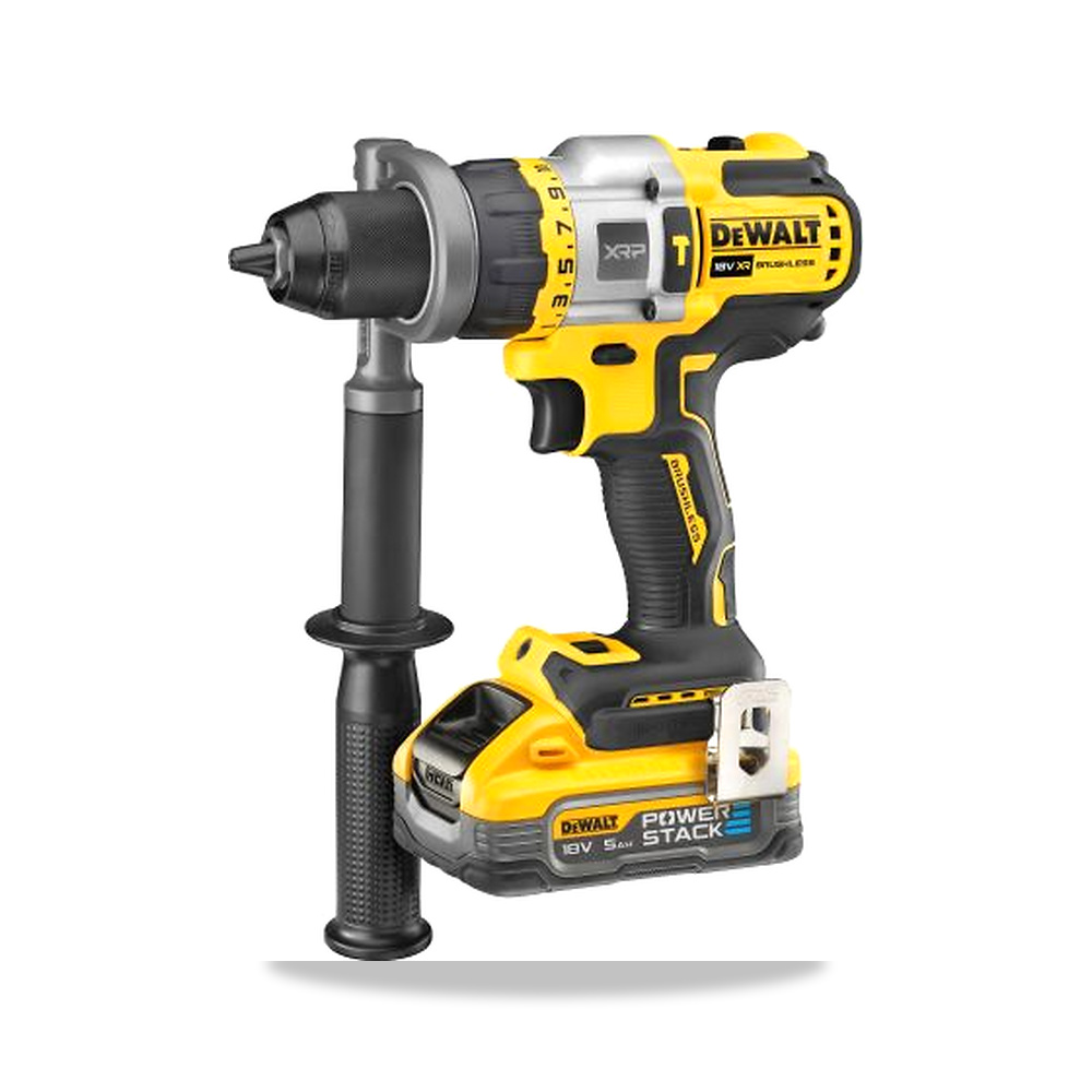 صورة منتج مثقاب دريل دقاق لاسلكي بطارية 18 فولت 1.3 كيلو واط 13 مم 5.0 أمبير ساعة DeWALT موديل DCD999H2T-GB - كود الصنف reemco-2027-0375691 - ماركة يباع من خلال reemco - توريد وتصوير حصري لشركة ريمكو القابضة السعودية