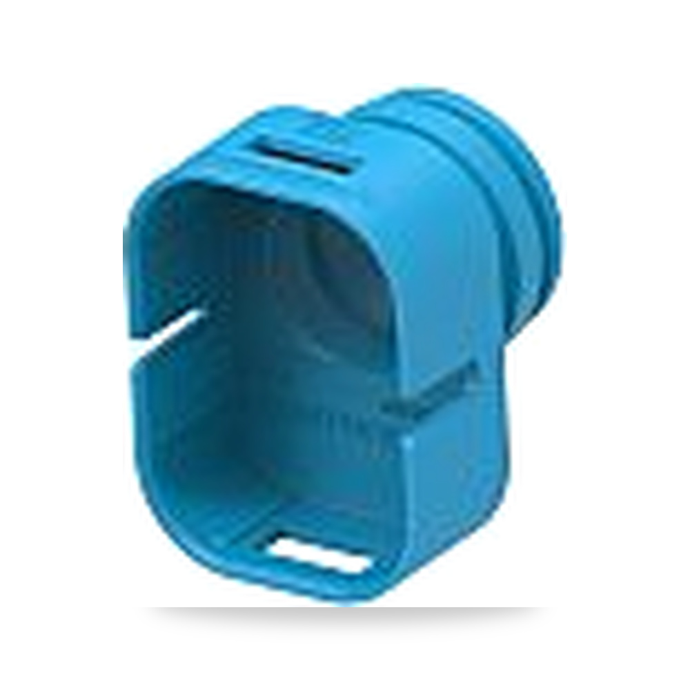 غطاء وحامي أرضي لتمديدات الكابلات أنثى أزرق 1 خط/قطب اتجاه واحد TE Connectivity موديل 2461742-2