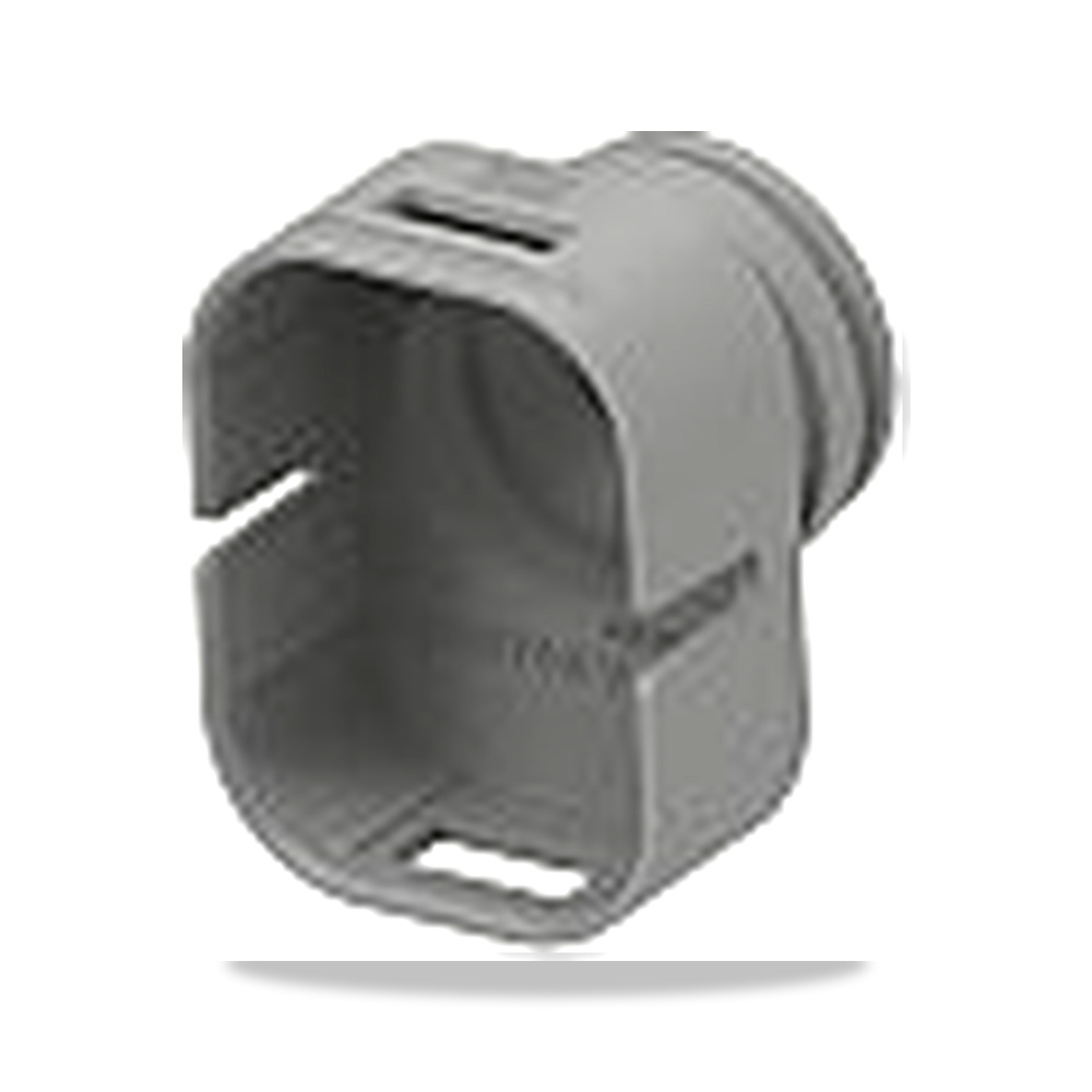 غطاء وحامي أرضي لتمديدات الكابلات أنثى رمادي 1 خط/قطب اتجاه واحد TE Connectivity موديل 2461742-3