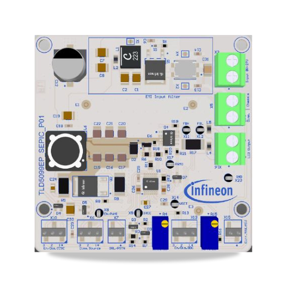 صورة منتج لوح جهاز ولوحة تحكم لوح Infineon موديل TLD5099EPSEPICEVALKTOBO1 - كود الصنف reemco-2027-0549191 - ماركة يباع من خلال reemco - توريد وتصوير حصري لشركة ريمكو القابضة السعودية