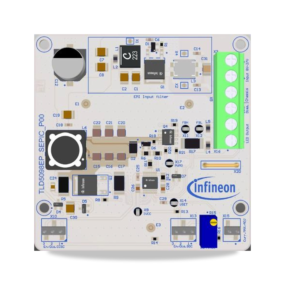 صورة منتج لوح Infineon موديل TLD5098EPSEPICEVALTOBO1 - كود الصنف reemco-2027-0603205 - ماركة يباع من خلال reemco - توريد وتصوير حصري لشركة ريمكو القابضة السعودية