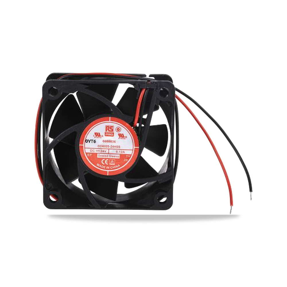 صورة منتج مروحة شفط وتبريد محورية (Axial Fan) 24 فولت 3.6 واط 120 مللي أمبير 60 مم 25 مم RS PRO موديل 668-8836 - كود الصنف reemco-2027-0793414 - ماركة يباع من خلال reemco - توريد وتصوير حصري لشركة ريمكو القابضة السعودية