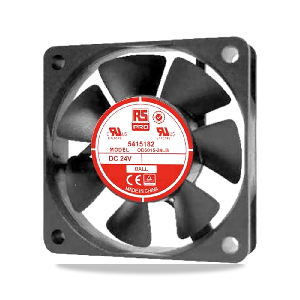 صورة منتج مروحة شفط وتبريد محورية (Axial Fan) 24 فولت 1.2 واط 30 مللي أمبير 60 مم 15 مم RS PRO موديل 541-5182 - كود الصنف reemco-2027-0794470 - ماركة يباع من خلال reemco - توريد وتصوير حصري لشركة ريمكو القابضة السعودية