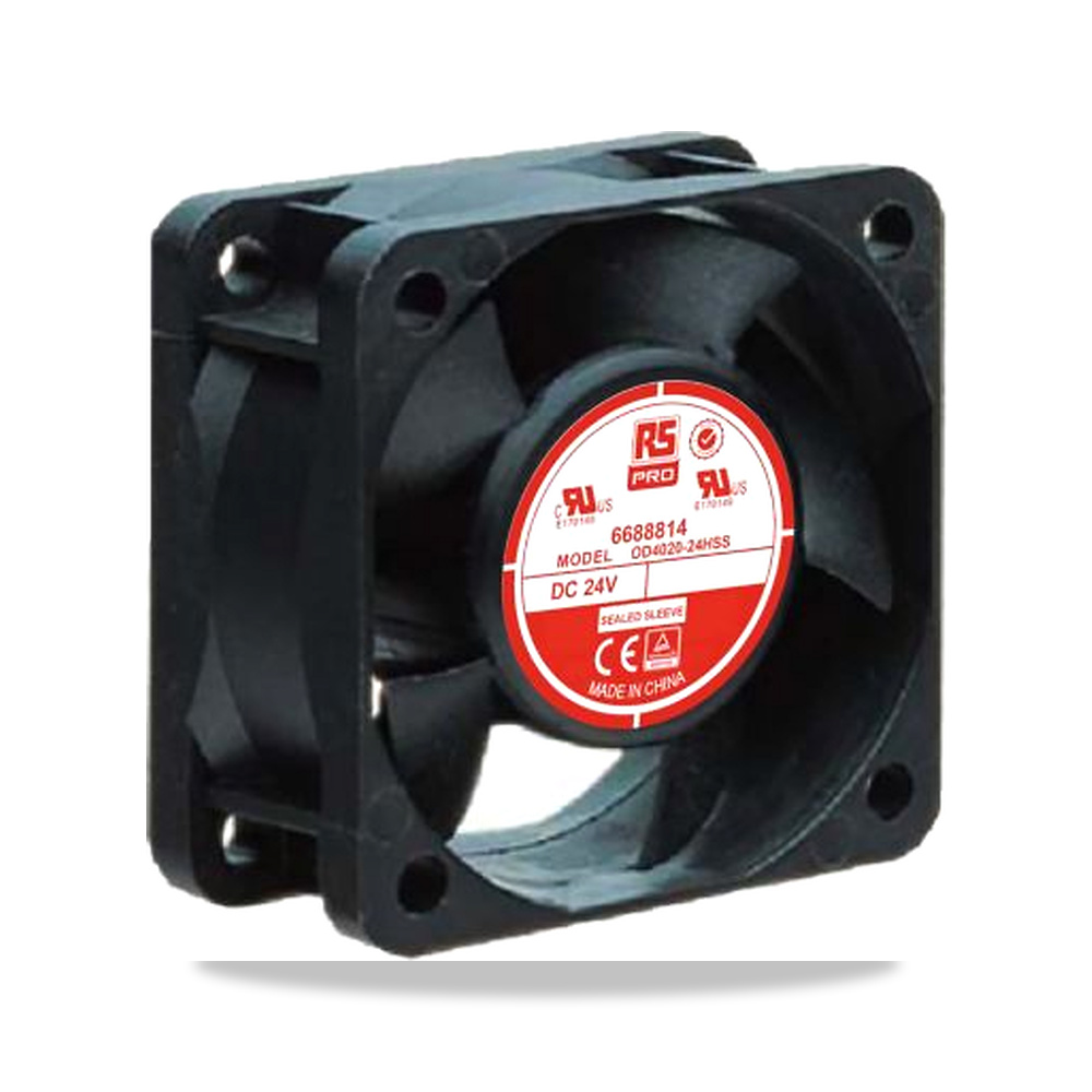 صورة منتج مروحة شفط وتبريد محورية (Axial Fan) 24 فولت 1.7 واط 90 مللي أمبير 40 مم 20 مم RS PRO موديل 668-8814 - كود الصنف reemco-2027-0794683 - ماركة يباع من خلال reemco - توريد وتصوير حصري لشركة ريمكو القابضة السعودية