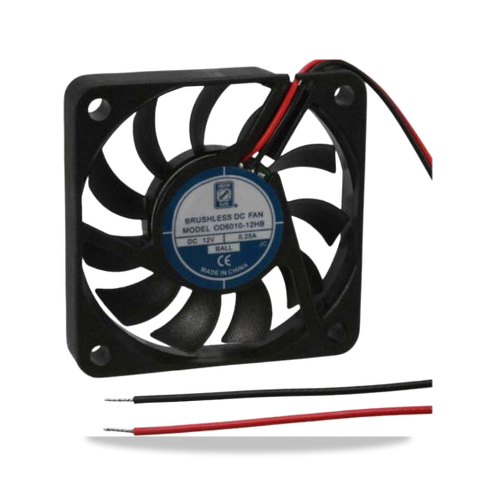 صورة منتج مروحة شفط وتبريد محورية (Axial Fan) 12 فولت 3 واط 250 مللي أمبير 60 مم 10.45 مم RS PRO موديل 144-4122 - كود الصنف reemco-2027-0795636 - ماركة يباع من خلال reemco - توريد وتصوير حصري لشركة ريمكو القابضة السعودية