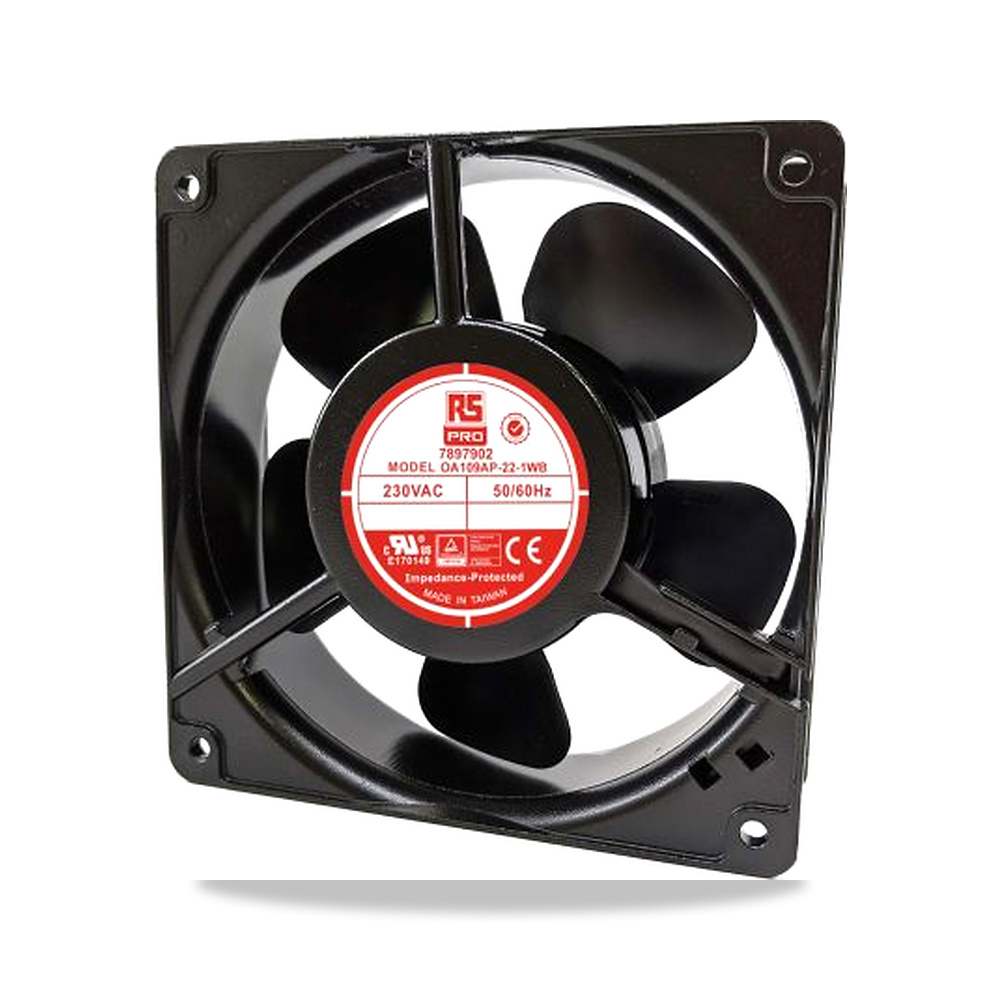 صورة منتج مروحة شفط وتبريد محورية (Axial Fan) 230 فولت 15 واط 119.5 مم 38.5 مم IP44 RS PRO موديل 789-7902 - كود الصنف reemco-2027-0796360 - ماركة يباع من خلال reemco - توريد وتصوير حصري لشركة ريمكو القابضة السعودية