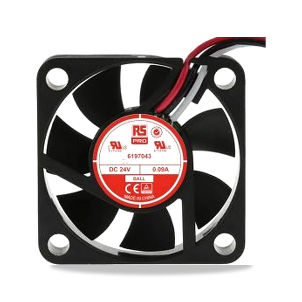 صورة منتج مروحة شفط وتبريد محورية (Axial Fan) 24 فولت 2.16 واط 90 مللي أمبير 40 مم 10 مم RS PRO موديل 619-7043 - كود الصنف reemco-2027-0796513 - ماركة يباع من خلال reemco - توريد وتصوير حصري لشركة ريمكو القابضة السعودية