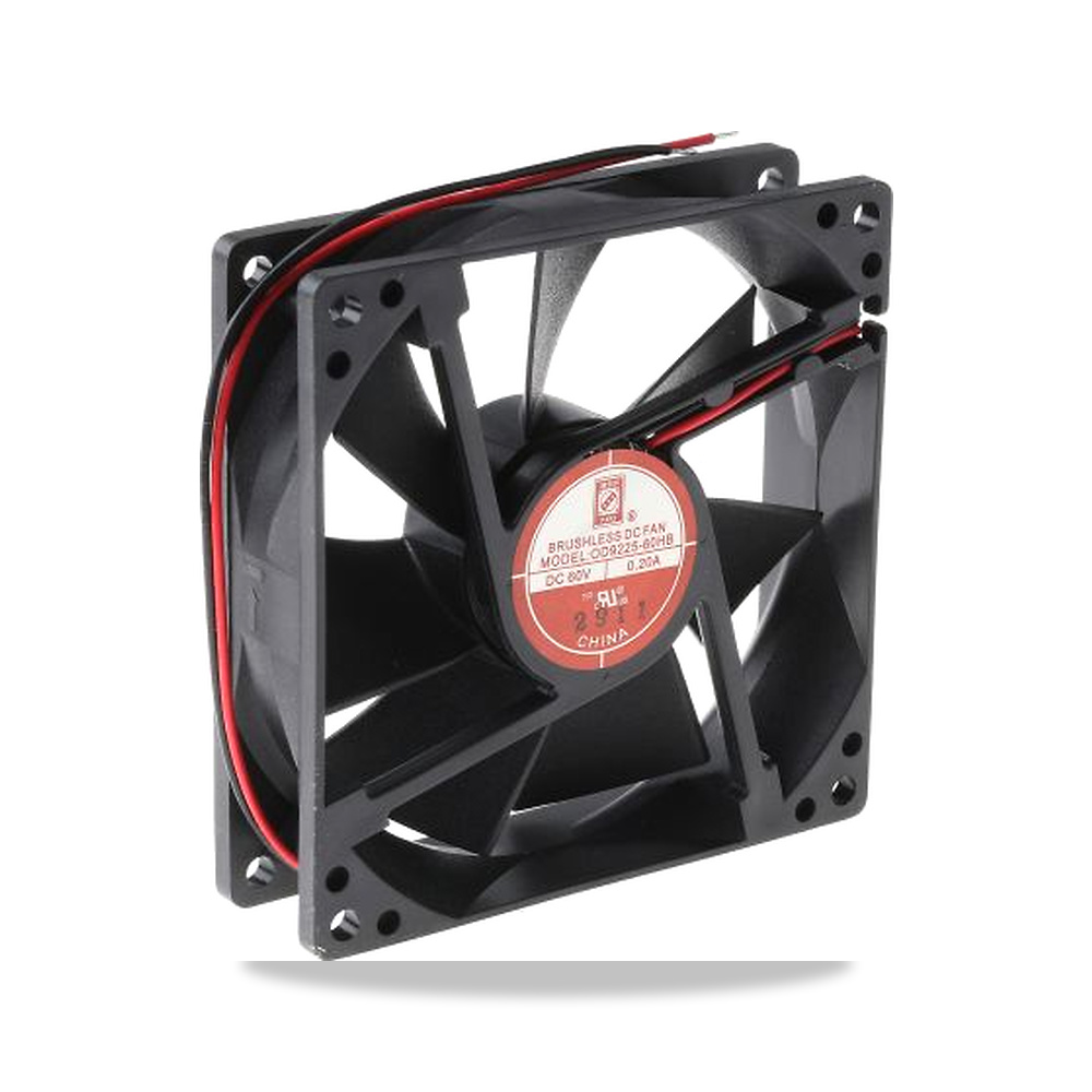 صورة منتج مروحة شفط وتبريد محورية (Axial Fan) 60 فولت 12 واط 200 مللي أمبير 92 مم 25 مم RS PRO موديل 787-3997 - كود الصنف reemco-2027-0797051 - ماركة يباع من خلال reemco - توريد وتصوير حصري لشركة ريمكو القابضة السعودية