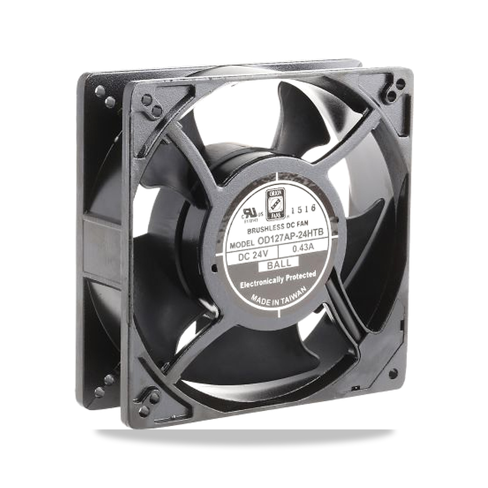 صورة منتج مروحة شفط وتبريد محورية (Axial Fan) 24 فولت 5.52 واط 430 مللي أمبير 127 مم 38 مم RS PRO موديل 619-6646 - كود الصنف reemco-2027-0797459 - ماركة يباع من خلال reemco - توريد وتصوير حصري لشركة ريمكو القابضة السعودية