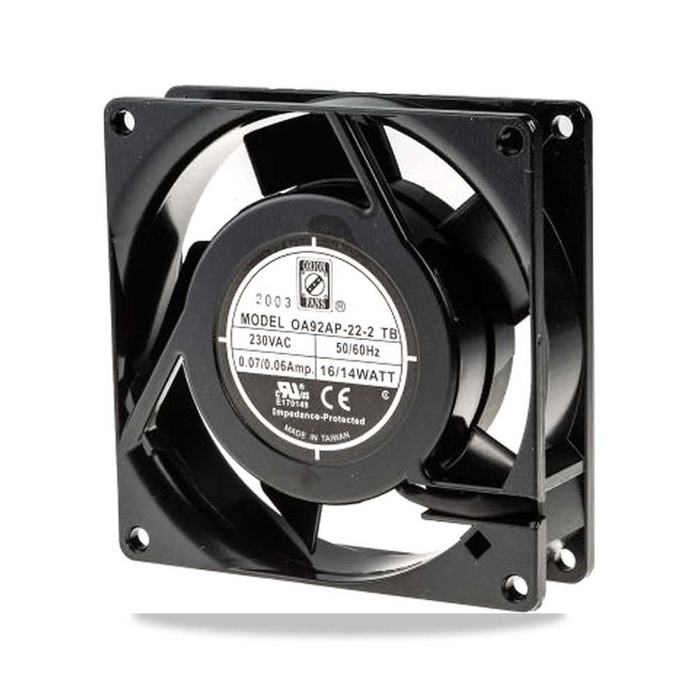صورة منتج مروحة شفط وتبريد محورية (Axial Fan) رمان بلي ومحمل دوران 230 فولت 10 واط 60 مللي أمبير 92 مم موديل 789-7870 - كود الصنف reemco-2027-0797902 - ماركة يباع من خلال reemco - توريد وتصوير حصري لشركة ريمكو القابضة السعودية