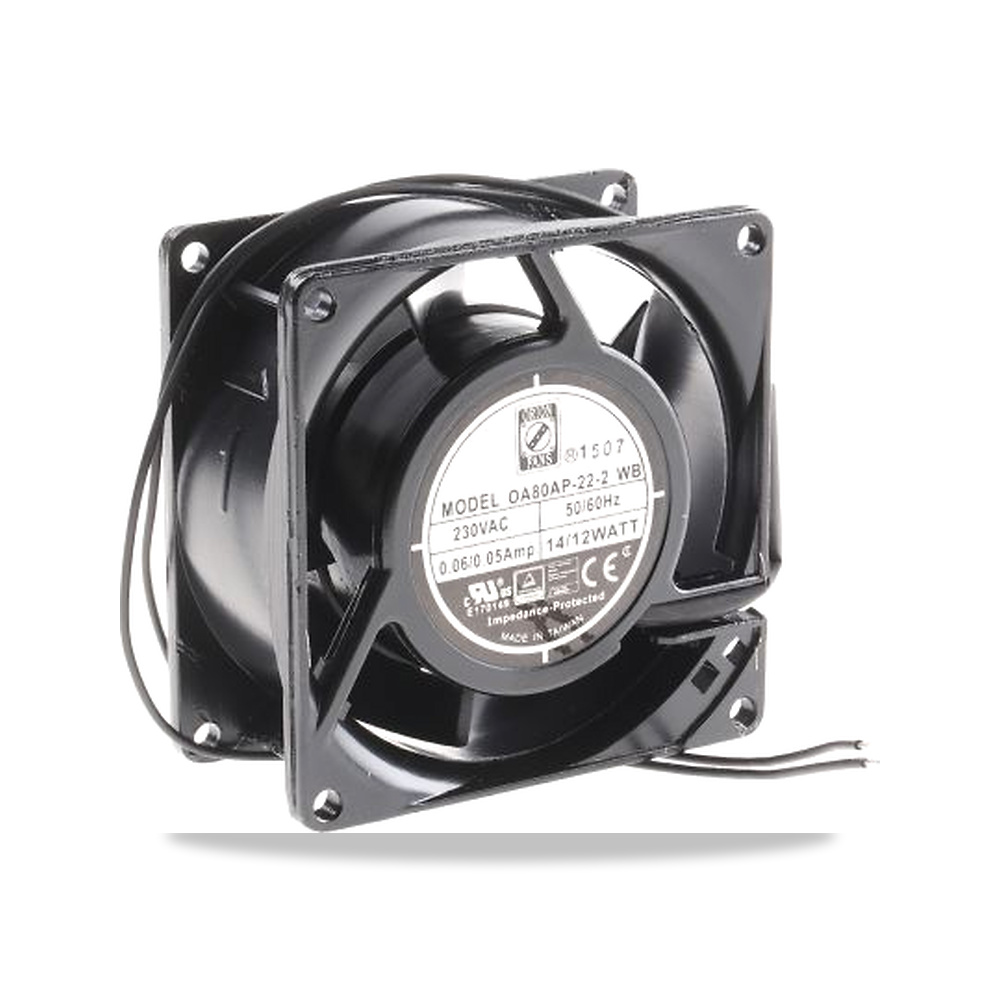 صورة منتج مروحة شفط وتبريد محورية (Axial Fan) رمان بلي ومحمل دوران 230 فولت 12 واط 50 مللي أمبير 80 مم موديل 789-7876 - كود الصنف reemco-2027-0798057 - ماركة يباع من خلال reemco - توريد وتصوير حصري لشركة ريمكو القابضة السعودية