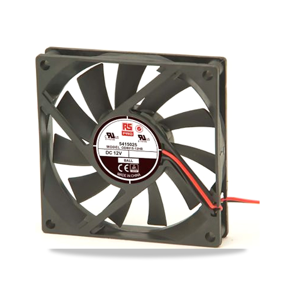 صورة منتج مروحة شفط وتبريد محورية (Axial Fan) 12 فولت 2.3 واط 180 مللي أمبير 80 مم 15 مم RS PRO موديل 541-5025 - كود الصنف reemco-2027-0799386 - ماركة يباع من خلال reemco - توريد وتصوير حصري لشركة ريمكو القابضة السعودية