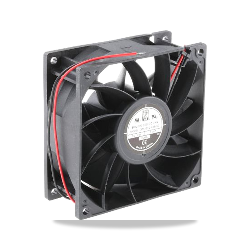 صورة منتج مروحة شفط وتبريد محورية (Axial Fan) 24 فولت 16 واط 700 مللي أمبير 92.5 مم 38 مم RS PRO موديل 703-3454 - كود الصنف reemco-2027-0799810 - ماركة يباع من خلال reemco - توريد وتصوير حصري لشركة ريمكو القابضة السعودية