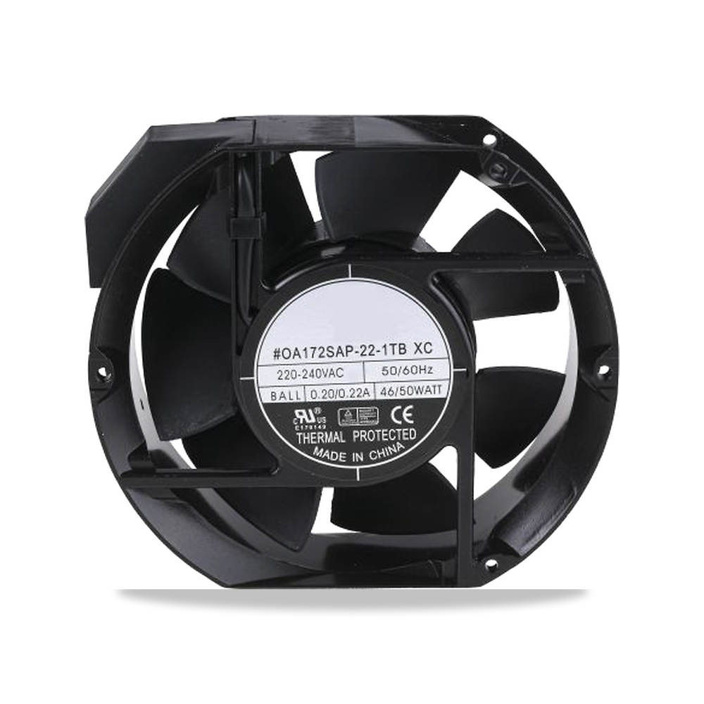صورة منتج مروحة شفط وتبريد محورية (Axial Fan) رمان بلي ومحمل دوران 230 فولت 50 واط 220 مللي أمبير 172 موديل 619-6882 - كود الصنف reemco-2027-0800005 - ماركة يباع من خلال reemco - توريد وتصوير حصري لشركة ريمكو القابضة السعودية