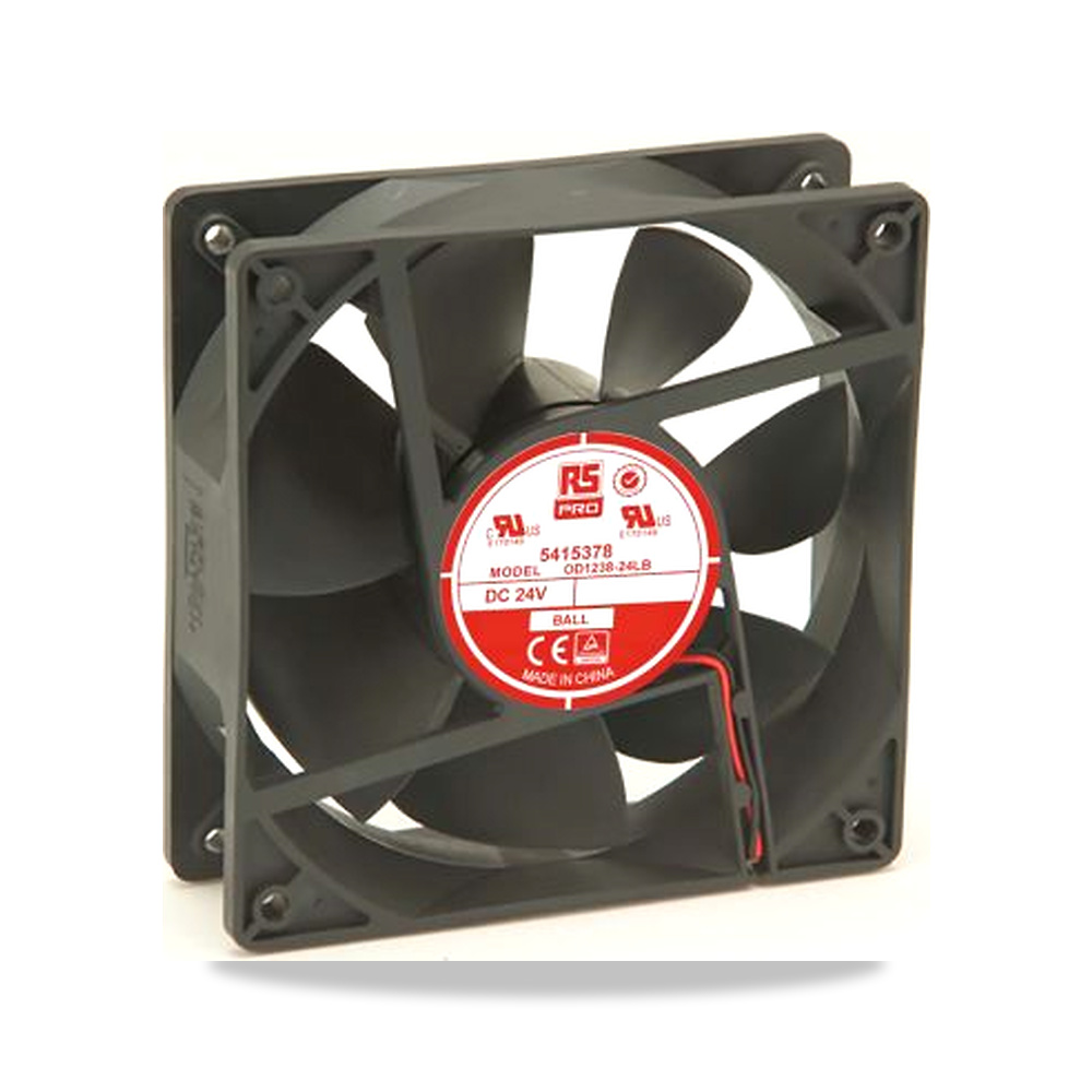 صورة منتج مروحة شفط وتبريد محورية (Axial Fan) 24 فولت 4 واط 140 مللي أمبير 120 مم 38.5 مم RS PRO موديل 541-5378 - كود الصنف reemco-2027-0800006 - ماركة يباع من خلال reemco - توريد وتصوير حصري لشركة ريمكو القابضة السعودية