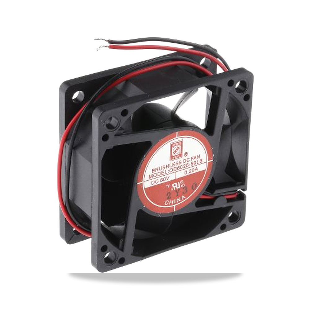 صورة منتج مروحة شفط وتبريد محورية (Axial Fan) 60 فولت 12 واط 200 مللي أمبير 60 مم 25 مم RS PRO موديل 787-3993 - كود الصنف reemco-2027-0800334 - ماركة يباع من خلال reemco - توريد وتصوير حصري لشركة ريمكو القابضة السعودية