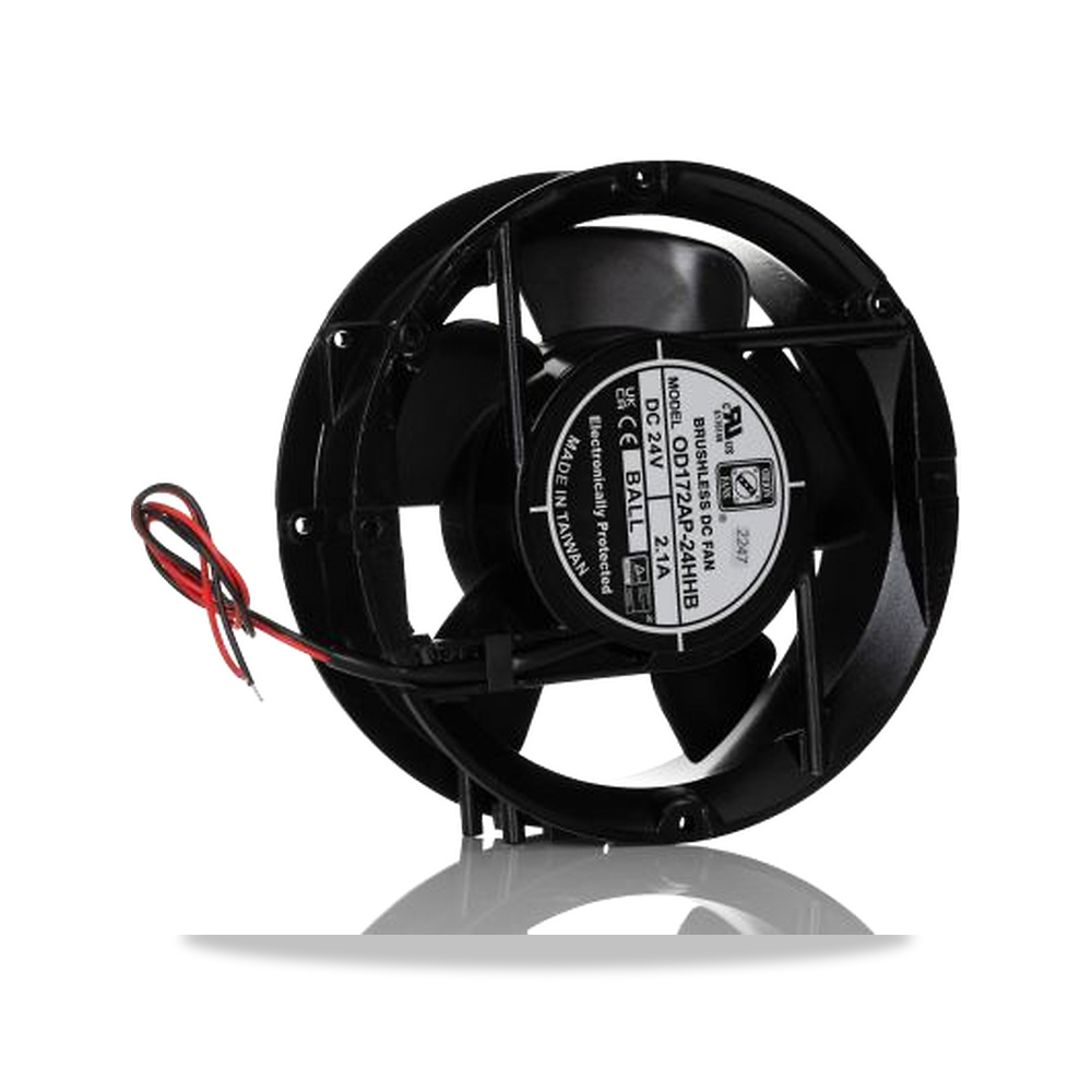 صورة منتج مروحة شفط وتبريد محورية (Axial Fan) بدون فحمات (Brushless) محرك كهربائي 24 فولت 50.4 واط 2.1 موديل 619-6674 - كود الصنف reemco-2027-0800665 - ماركة يباع من خلال reemco - توريد وتصوير حصري لشركة ريمكو القابضة السعودية