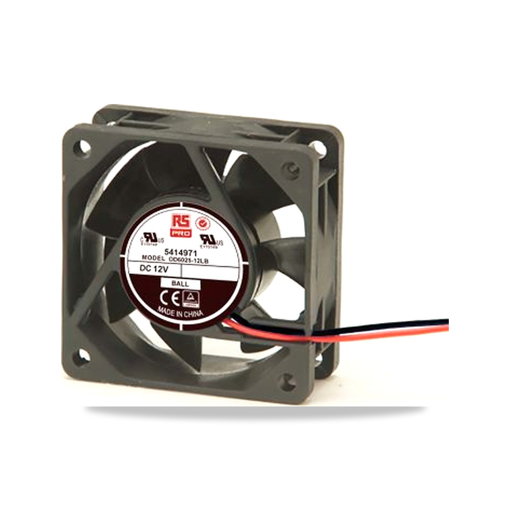 صورة منتج مروحة شفط وتبريد محورية (Axial Fan) 12 فولت 1 واط 80 مللي أمبير 60 مم 25 مم RS PRO موديل 541-4971 - كود الصنف reemco-2027-0801235 - ماركة يباع من خلال reemco - توريد وتصوير حصري لشركة ريمكو القابضة السعودية