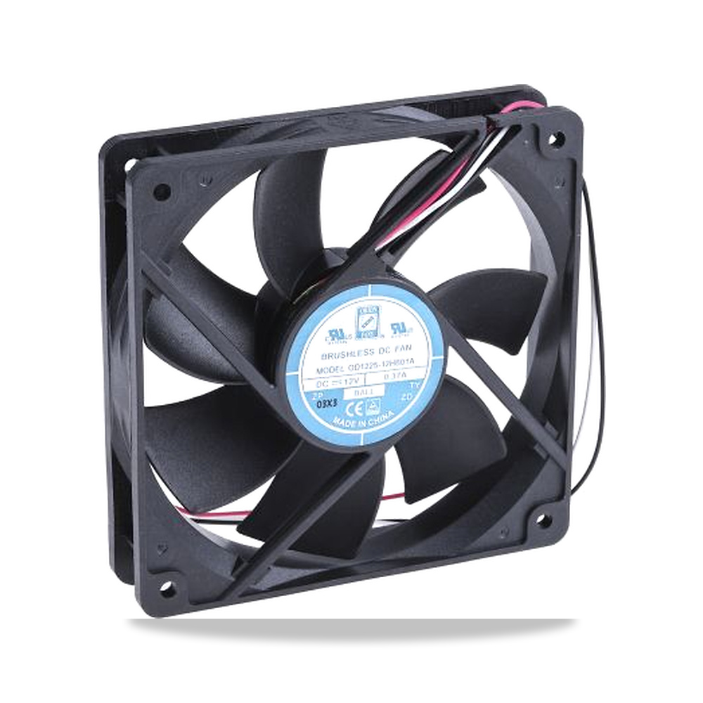 صورة منتج مروحة شفط وتبريد محورية (Axial Fan) 12 فولت 5 واط 370 مللي أمبير 120 مم 25 مم RS PRO موديل 619-6494 - كود الصنف reemco-2027-0803040 - ماركة يباع من خلال reemco - توريد وتصوير حصري لشركة ريمكو القابضة السعودية