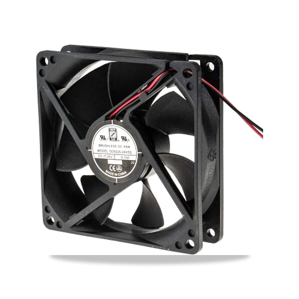 صورة منتج مروحة شفط وتبريد محورية (Axial Fan) 24 فولت 3.4 واط 150 مللي أمبير 92.5 مم 25 مم RS PRO موديل 668-8845 - كود الصنف reemco-2027-0804300 - ماركة يباع من خلال reemco - توريد وتصوير حصري لشركة ريمكو القابضة السعودية