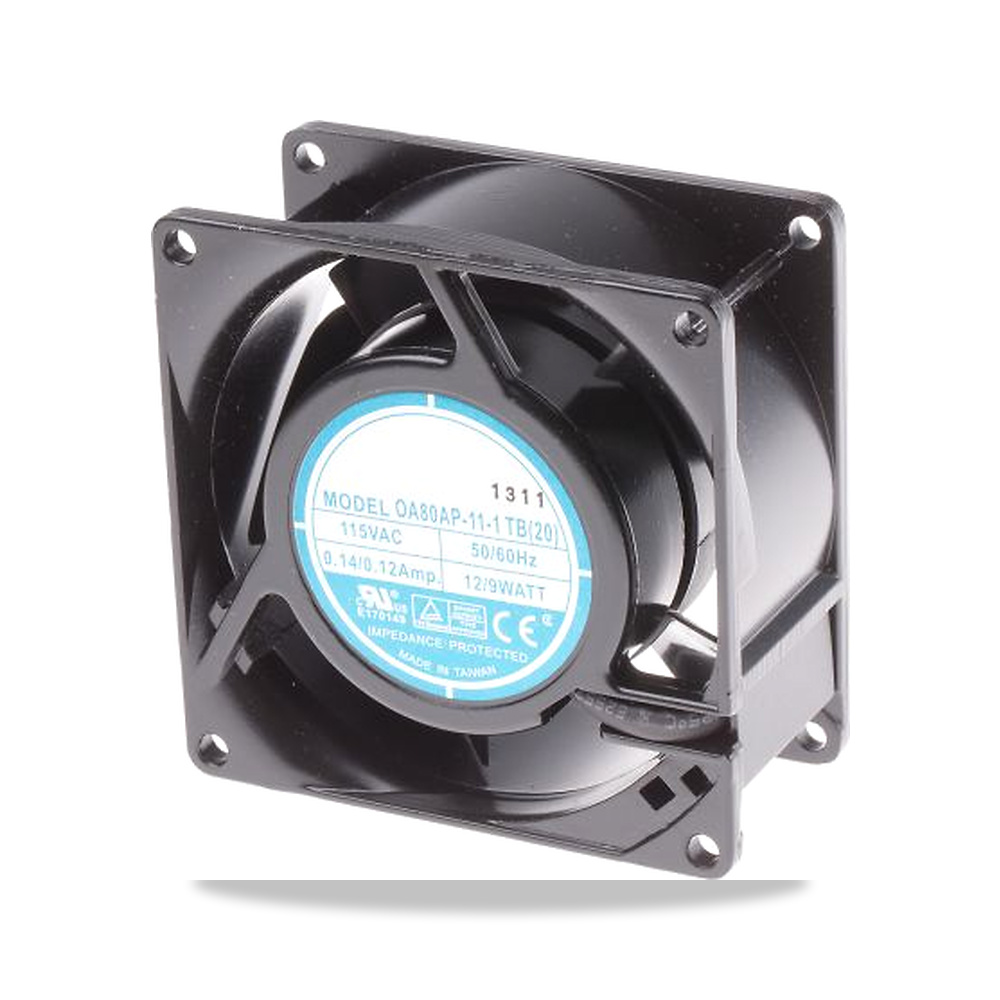 صورة منتج مروحة شفط وتبريد محورية (Axial Fan) رمان بلي ومحمل دوران 115 فولت 9 واط 120 مللي أمبير 80 مم موديل 619-6977 - كود الصنف reemco-2027-0804586 - ماركة يباع من خلال reemco - توريد وتصوير حصري لشركة ريمكو القابضة السعودية