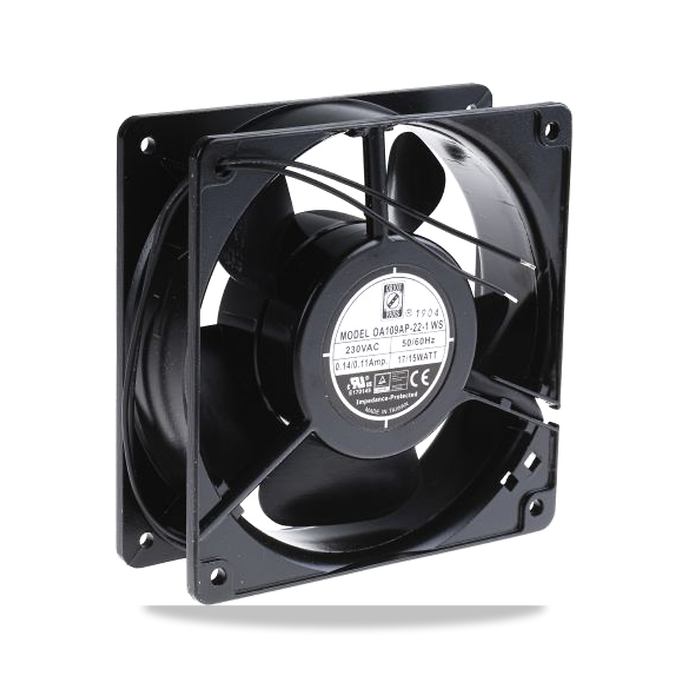 صورة منتج مروحة شفط وتبريد محورية (Axial Fan) رمان بلي ومحمل دوران 230 فولت 15 واط 119.5 مم 38.5 مم موديل 789-7898 - كود الصنف reemco-2027-0810866 - ماركة يباع من خلال reemco - توريد وتصوير حصري لشركة ريمكو القابضة السعودية