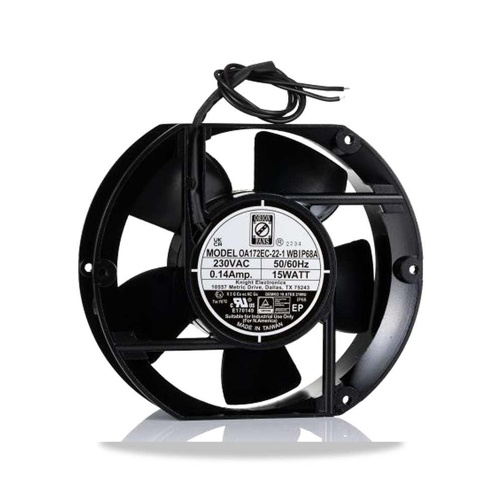 صورة منتج مروحة شفط وتبريد محورية (Axial Fan) بدون فحمات (Brushless) 230 فولت 15 واط 0.14 أمبير 172 مم موديل 230-3030 - كود الصنف reemco-2027-0810875 - ماركة يباع من خلال reemco - توريد وتصوير حصري لشركة ريمكو القابضة السعودية