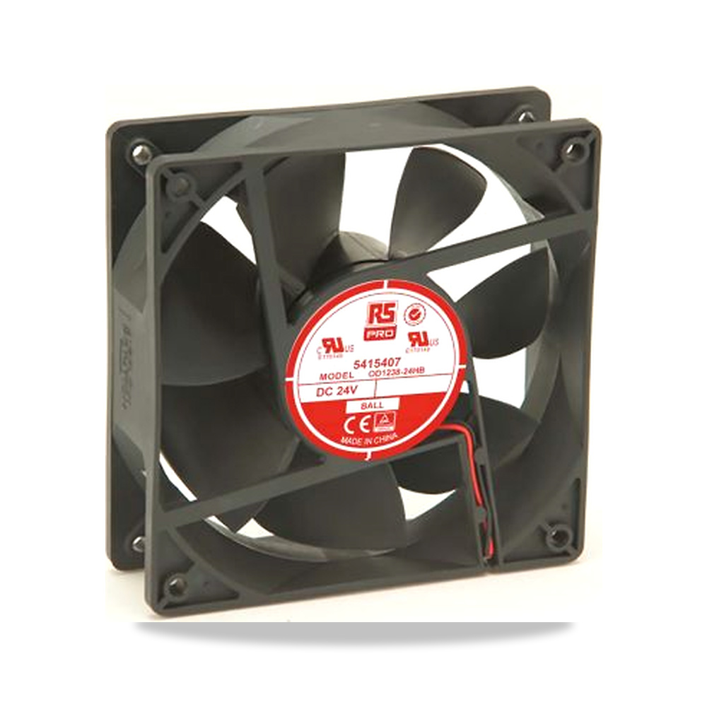 صورة منتج مروحة شفط وتبريد محورية (Axial Fan) 24 فولت 7 واط 320 مللي أمبير 120 مم 38.5 مم RS PRO موديل 541-5407 - كود الصنف reemco-2027-0810891 - ماركة يباع من خلال reemco - توريد وتصوير حصري لشركة ريمكو القابضة السعودية