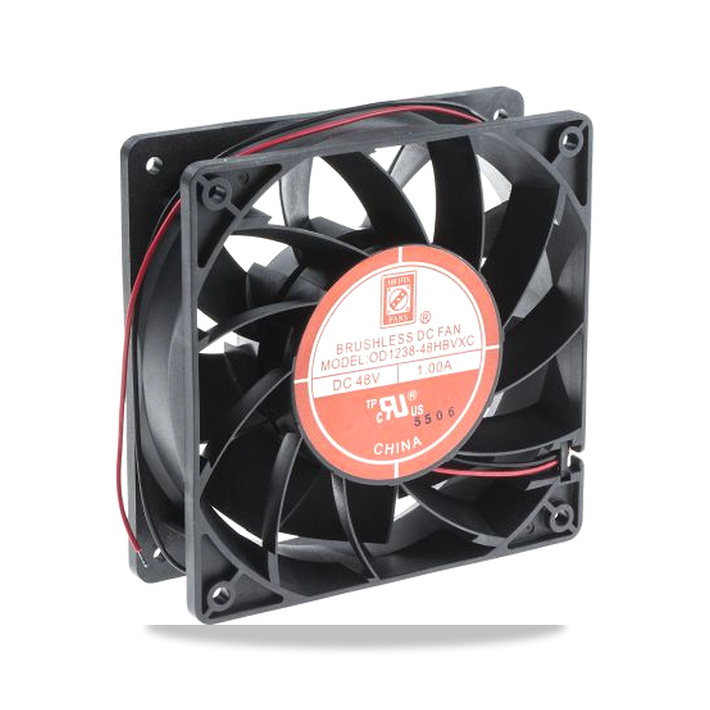 صورة منتج مروحة شفط وتبريد محورية (Axial Fan) 48 فولت 48 واط 1 أمبير 120 مم 38 مم RS PRO موديل 703-3476 - كود الصنف reemco-2027-0810892 - ماركة يباع من خلال reemco - توريد وتصوير حصري لشركة ريمكو القابضة السعودية