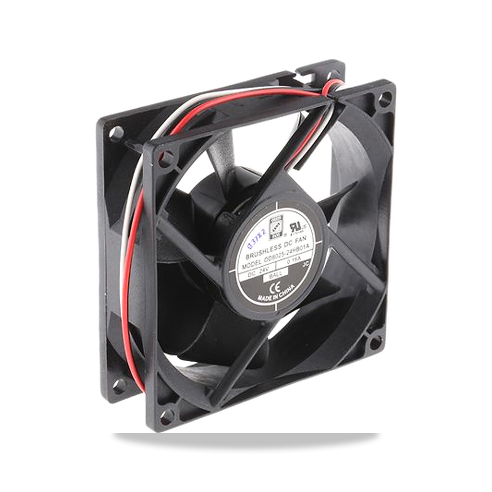 صورة منتج مروحة شفط وتبريد محورية (Axial Fan) 24 فولت 2.41 واط 100 مللي أمبير 80 مم 25 مم RS PRO موديل 619-7122 - كود الصنف reemco-2027-0810906 - ماركة يباع من خلال reemco - توريد وتصوير حصري لشركة ريمكو القابضة السعودية