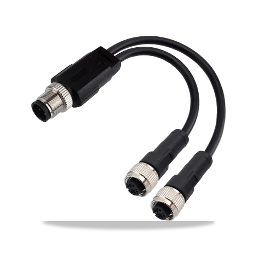 صورة منتج كابل وسلك ذكر مستقيم 300 مم 4 خط/قطب 8 خط/قطب M12 RS PRO موديل 282-5437 – نوع الخامة Polyurethane – اللون أسود - كود الصنف reemco-2027-0816178 - ماركة يباع من خلال reemco - توريد وتصوير حصري لشركة ريمكو القابضة السعودية