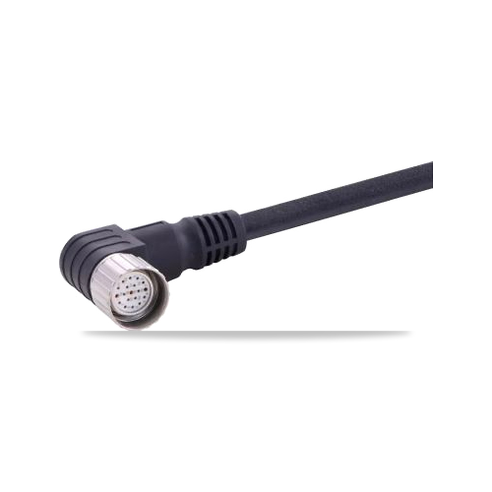 صورة منتج كابل وسلك أنثى كابل وسلك 19 خط/قطب M23 HARTING موديل 21373600D74100 – نوع الخامة Polyurethane – اللون أسود - كود الصنف reemco-2027-0816617 - ماركة يباع من خلال reemco - توريد وتصوير حصري لشركة ريمكو القابضة السعودية
