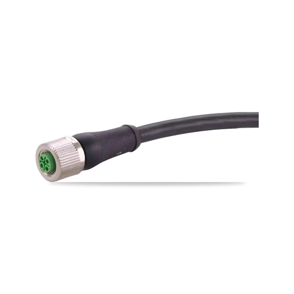 صورة منتج كابل وسلك أنثى كابل وسلك 4 خط/قطب M12 HARTING موديل 21343500445010 – نوع الخامة Polyurethane – اللون أسود - كود الصنف reemco-2027-0816620 - ماركة يباع من خلال reemco - توريد وتصوير حصري لشركة ريمكو القابضة السعودية