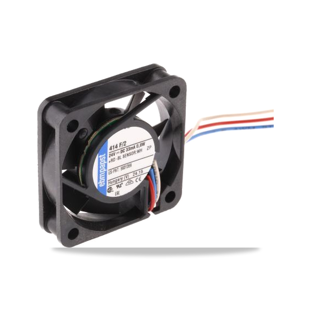 صورة منتج مروحة شفط وتبريد محورية (Axial Fan) 24 فولت 35 مللي أمبير 40 مم 10 مم ebm-papst موديل 414F/2 - كود الصنف reemco-2027-0819671 - ماركة يباع من خلال reemco - توريد وتصوير حصري لشركة ريمكو القابضة السعودية