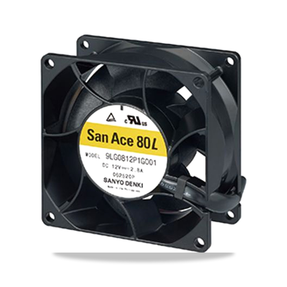 صورة منتج مروحة تهوية وتبريد 12 فولت 33.6 واط 2.8 أمبير 80 مم 38 مم Sanyo Denki موديل 9LG0812P1G001 - كود الصنف reemco-2027-0822385 - ماركة يباع من خلال reemco - توريد وتصوير حصري لشركة ريمكو القابضة السعودية