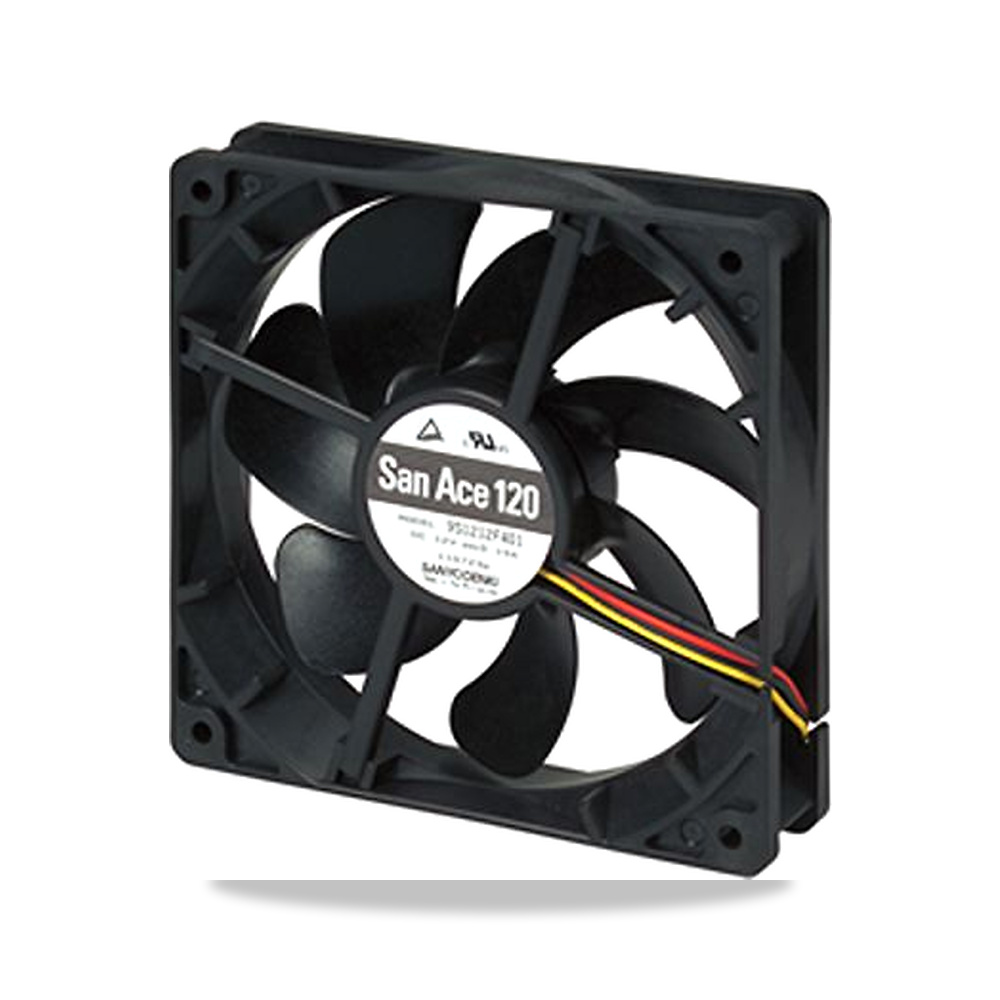 صورة منتج مروحة شفط وتبريد محورية (Axial Fan) 12 فولت 0.96 واط 0.08 أمبير 120 مم 25 مم Sanyo Denki موديل 9S1212L401 - كود الصنف reemco-2027-0861268 - ماركة يباع من خلال reemco - توريد وتصوير حصري لشركة ريمكو القابضة السعودية