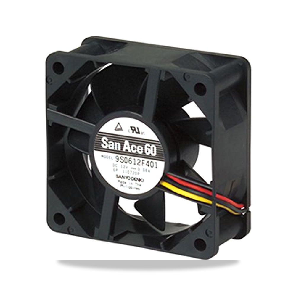 صورة منتج مروحة شفط وتبريد محورية (Axial Fan) 12 فولت 0.96 واط 0.08 أمبير 60 مم 25 مم Sanyo Denki موديل 9S0612F401 - كود الصنف reemco-2027-0861326 - ماركة يباع من خلال reemco - توريد وتصوير حصري لشركة ريمكو القابضة السعودية