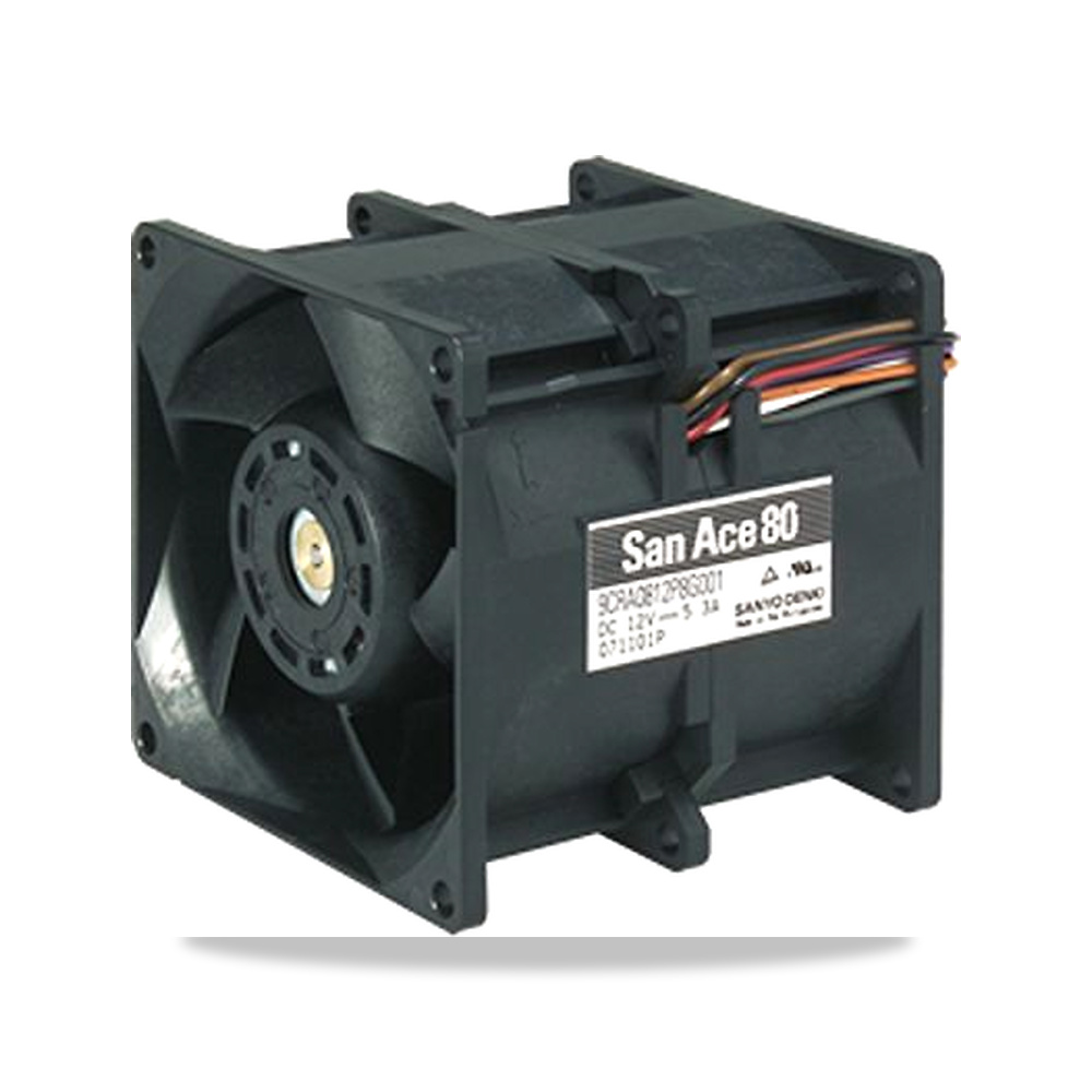 صورة منتج مروحة شفط وتبريد محورية (Axial Fan) 12 فولت 63.6 واط 5.3 أمبير 80 مم Sanyo Denki موديل 9CRA0812P8G001 - كود الصنف reemco-2027-0861346 - ماركة يباع من خلال reemco - توريد وتصوير حصري لشركة ريمكو القابضة السعودية