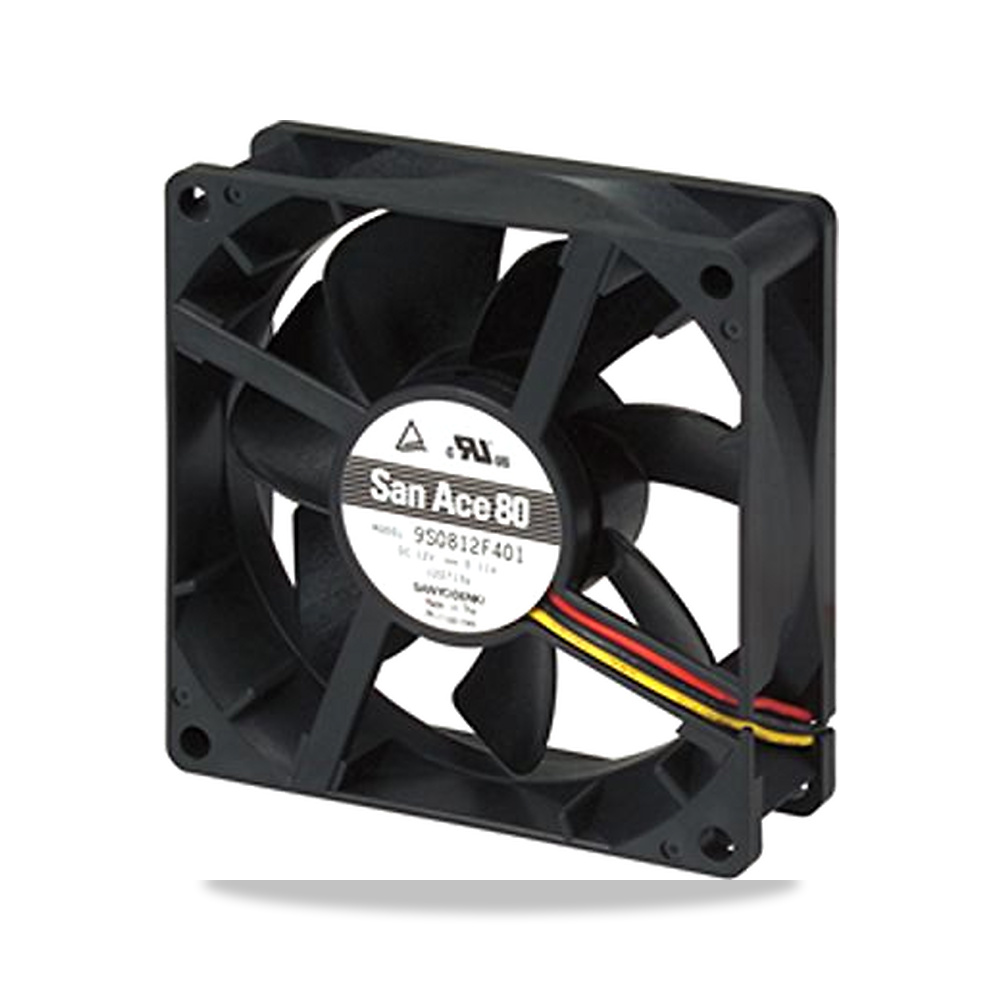 صورة منتج مروحة شفط وتبريد محورية (Axial Fan) 12 فولت 0.96 واط 0.08 أمبير 80 مم 25 مم Sanyo Denki موديل 9S0812M401 - كود الصنف reemco-2027-0861350 - ماركة يباع من خلال reemco - توريد وتصوير حصري لشركة ريمكو القابضة السعودية